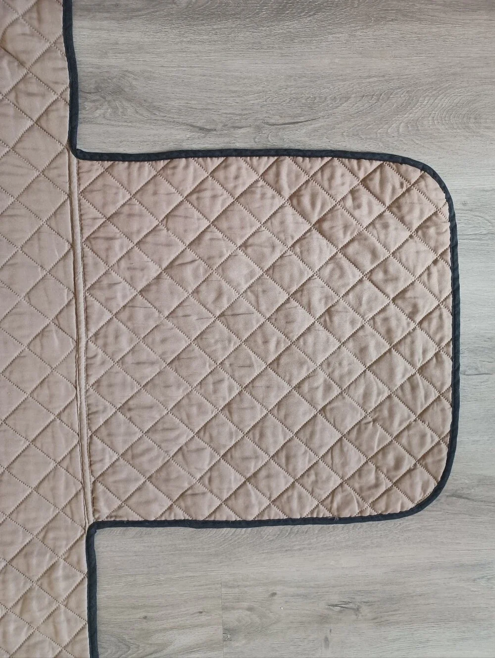 Couch Cover Furniture Protector Quilted Reversible for Pets Children Tan & Black